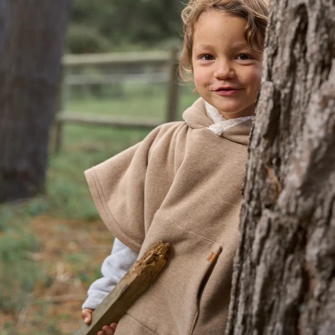 Cloby Teddy Poncho Brown 1-3 Jahre braun