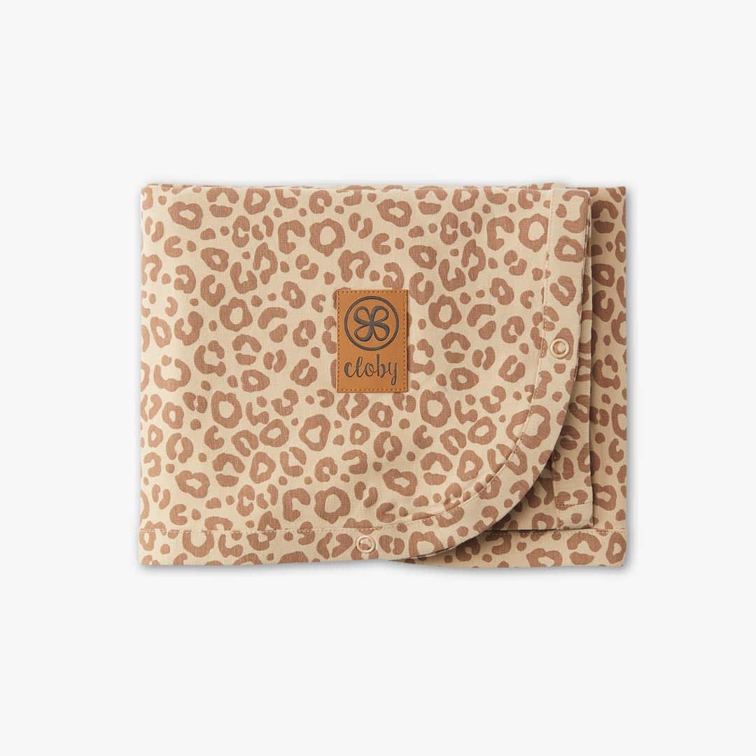 Cloby UV Decke Leopard Brown UPF 50+ braun mit Leomuster