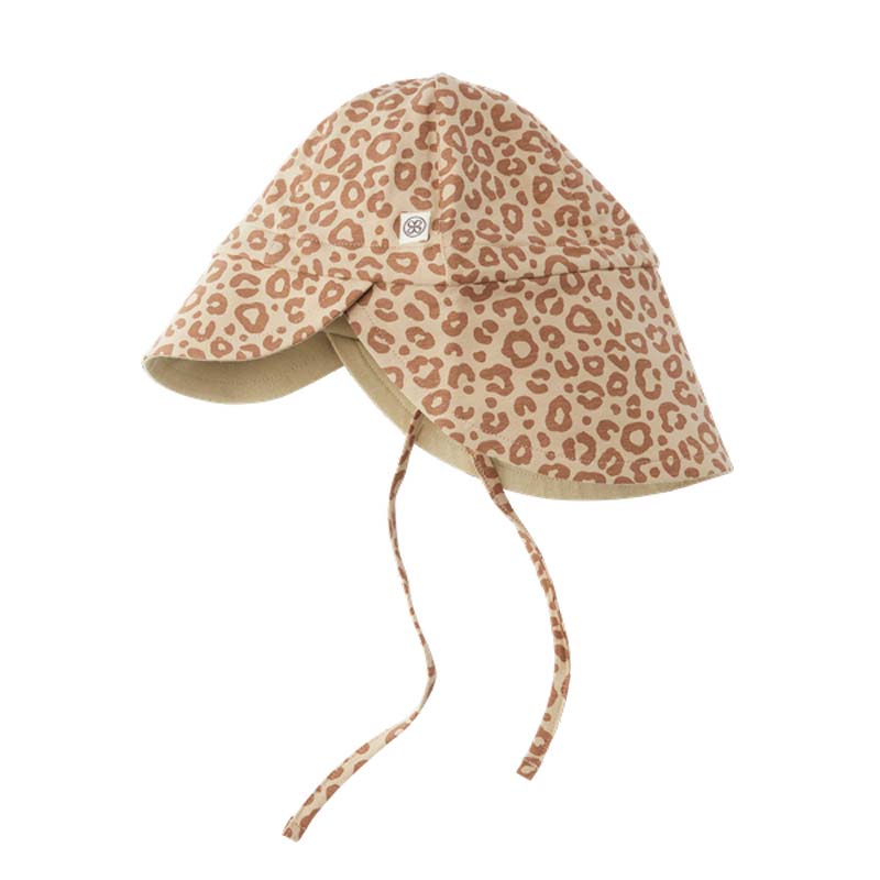 Cloby UV Sonnenhut Sun Hat wendbar Leopard Brown Sandy Beach