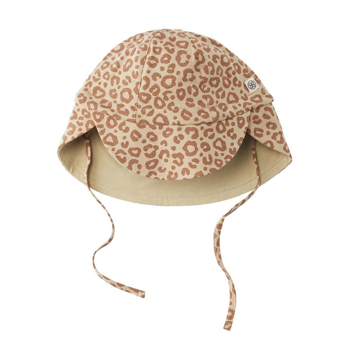 Cloby UV Sonnenhut Sun Hat wendbar Leopard Brown Sandy Beach