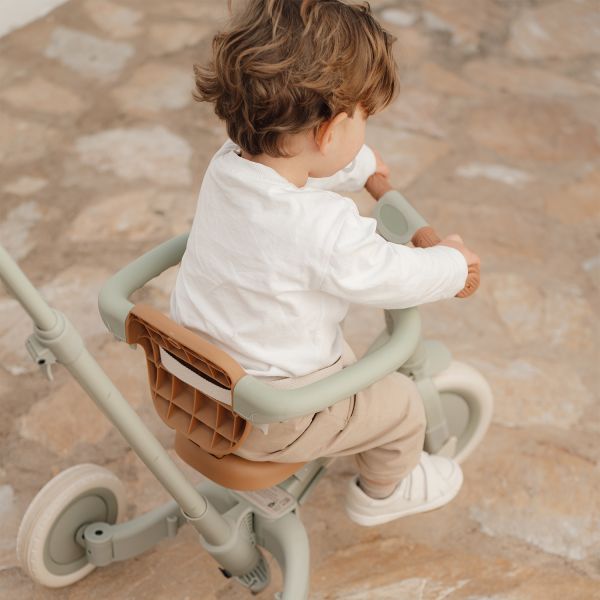 Dreirad 4 in 1 mit Griff Grün Green Leaf Little Dutch