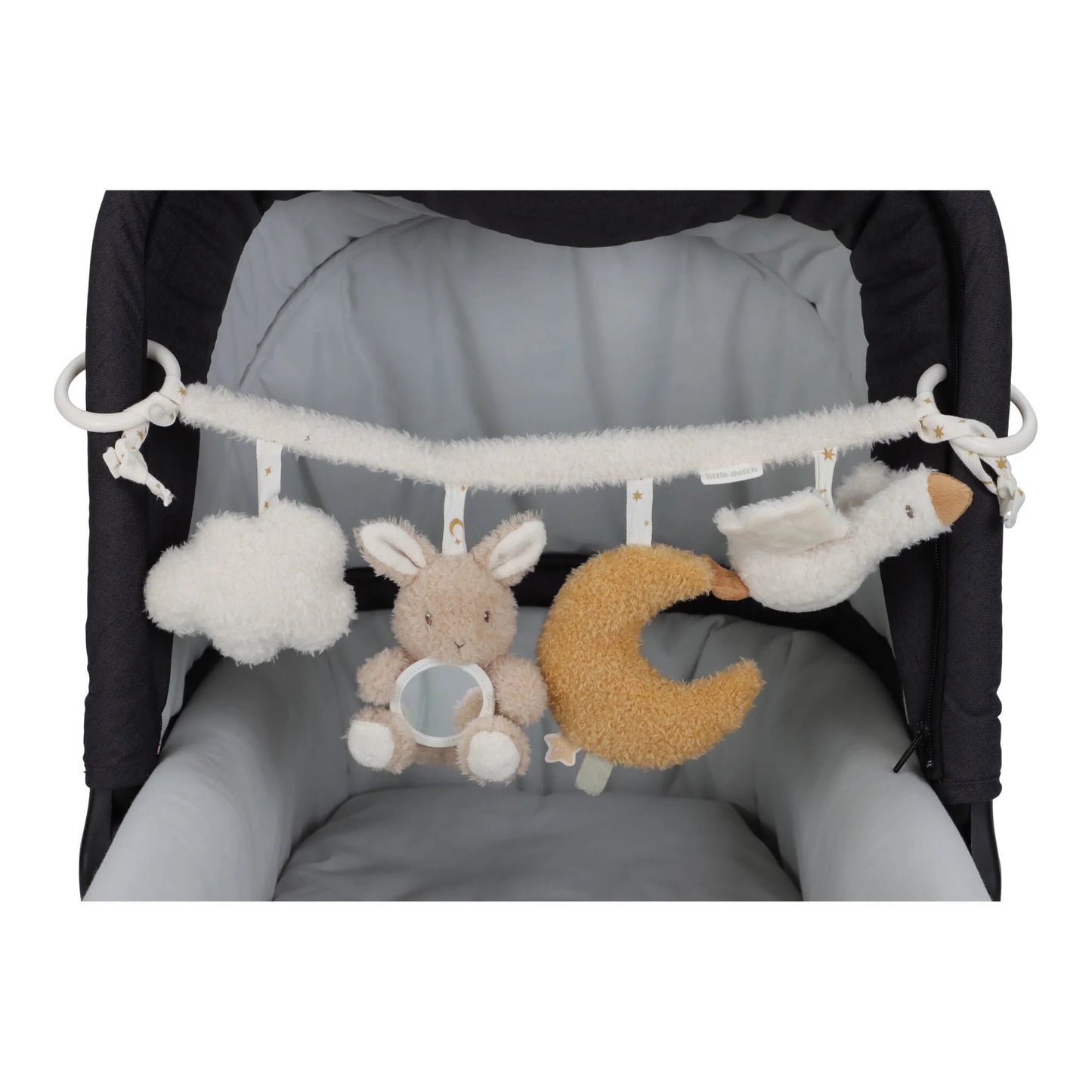 Kinderwagenkette Goose & Bunny Newborn Naturals  Little Dutch