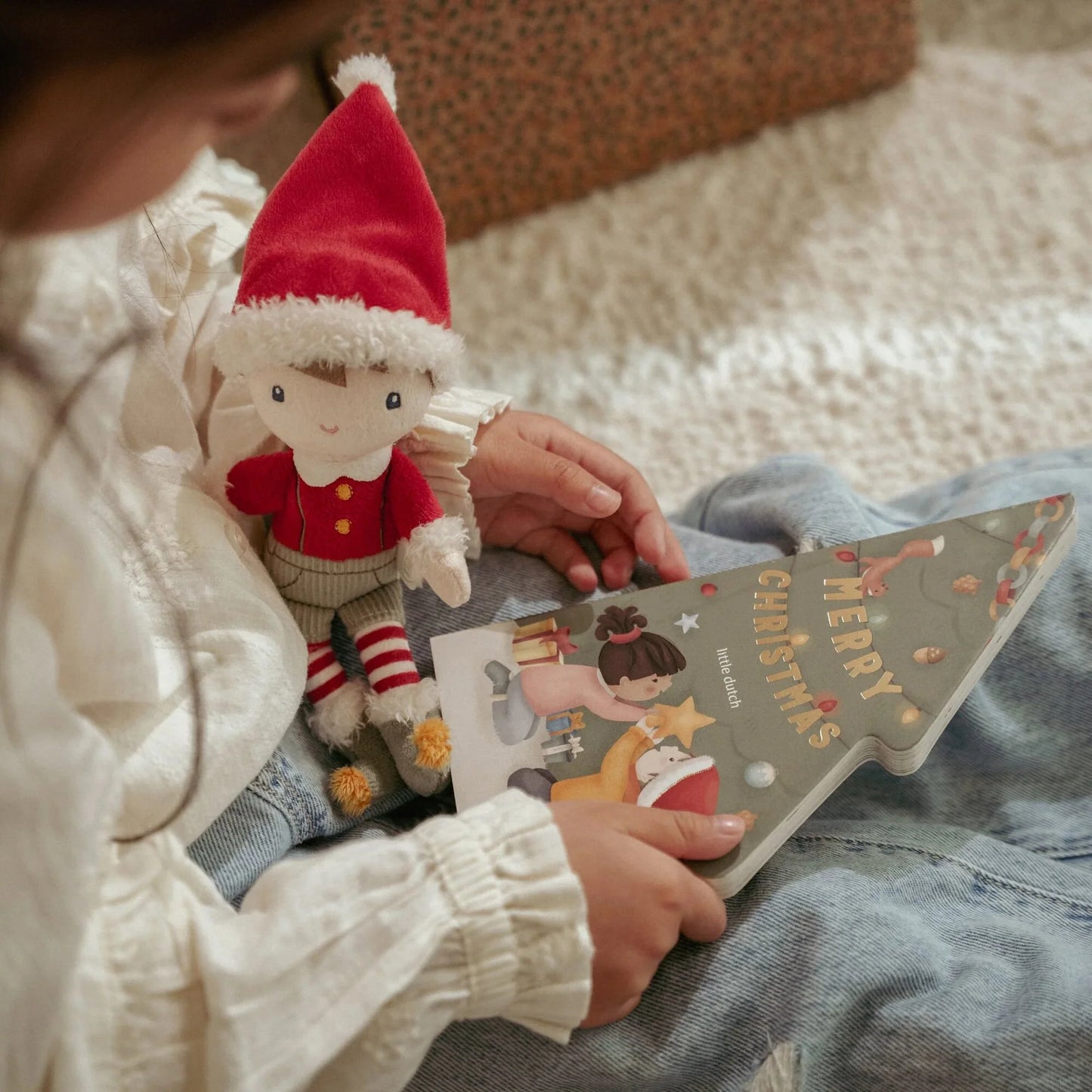 Little Dutch Weihnachtsbuch mit Kuschelpuppe Jim Geschenkset