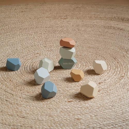 Little Dutch Balancier- & Stapelsteine Holz FSC Forest Friends LD7252