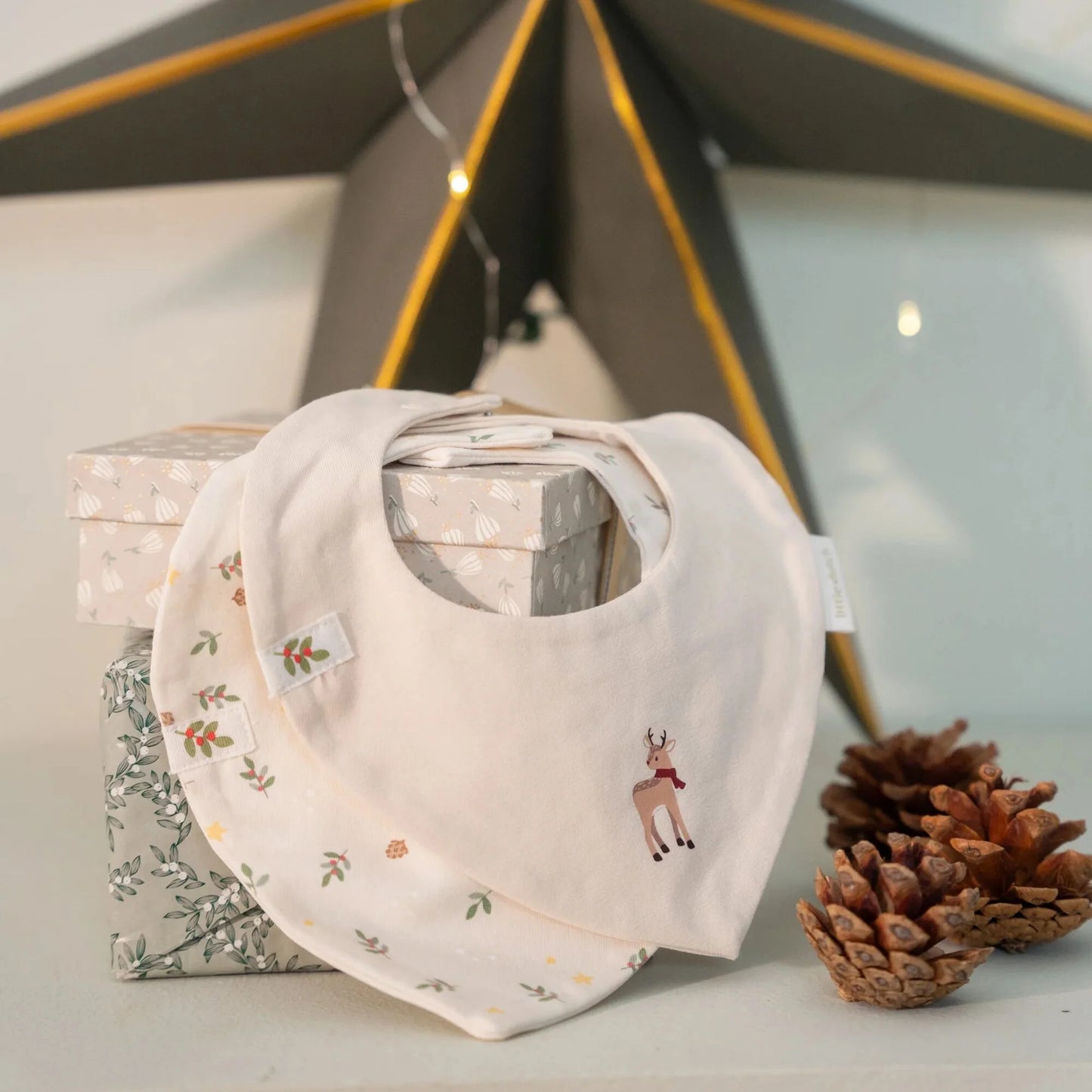 Little Dutch 2er-Pack Weihnachtslätzchen Bandana Little Christmas