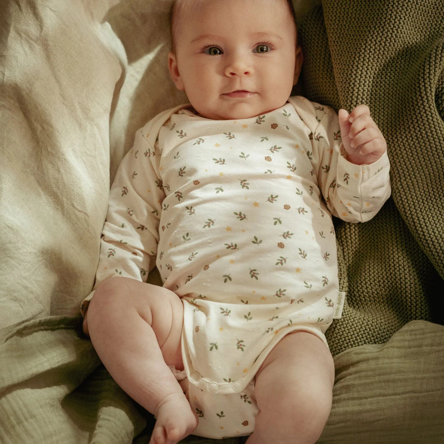 Little Dutch 2er Pack Body Langarm Beige Little Christmas