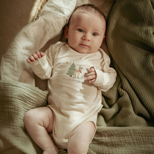 Little Dutch 2er Pack Body Langarm Beige Little Christmas