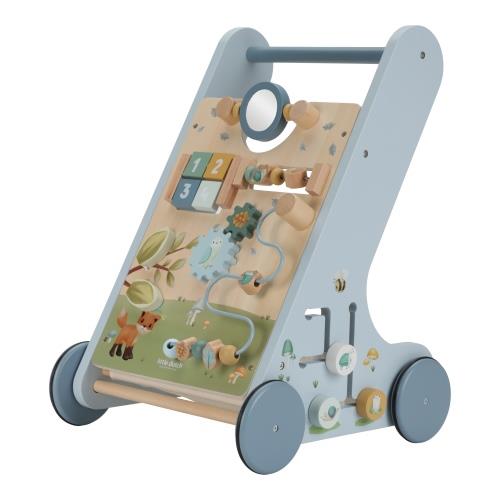 Little Dutch Laufwagen Multi Activity blau Holz Forest Friends
