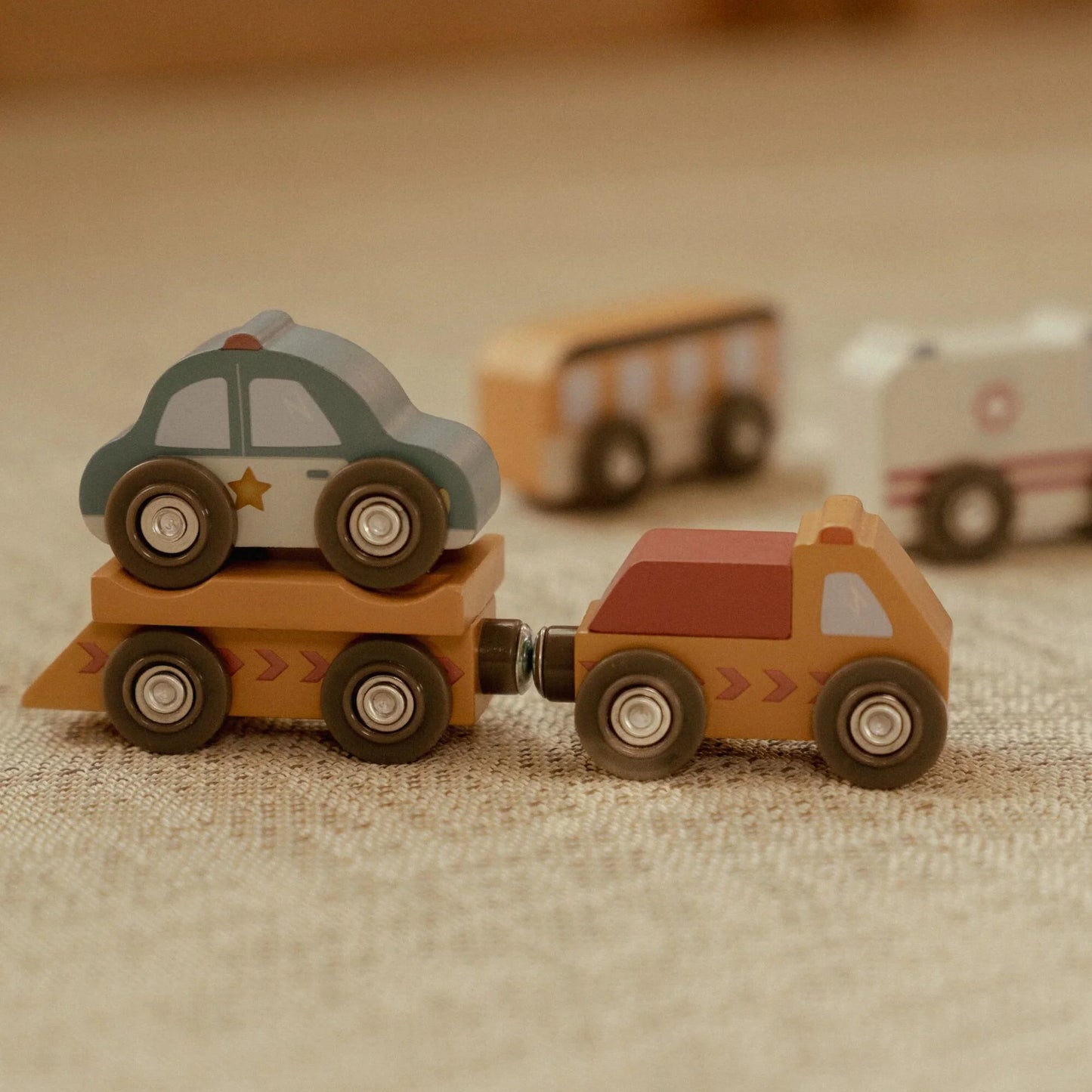 Little Dutch Fahrzeugset Holz 10-teilig