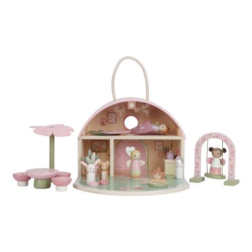 Little Dutch rosa Feenhaus Holz Fairy Garden