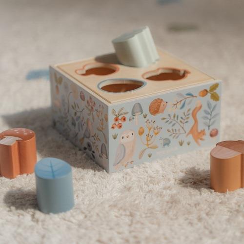 Little Dutch Formen Steckspiel Holz blau Forest Friends