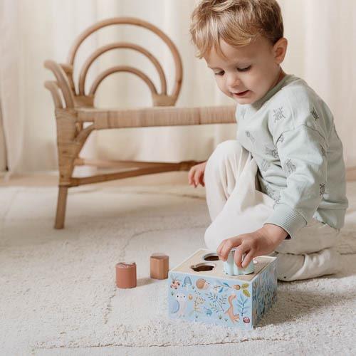 Little Dutch Formen Steckspiel Holz blau Forest Friends
