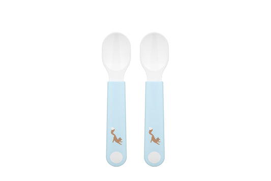 Little Dutch Fütterlöffel Mepal Mio 2-teilig blau Forest Friends Babylöffel