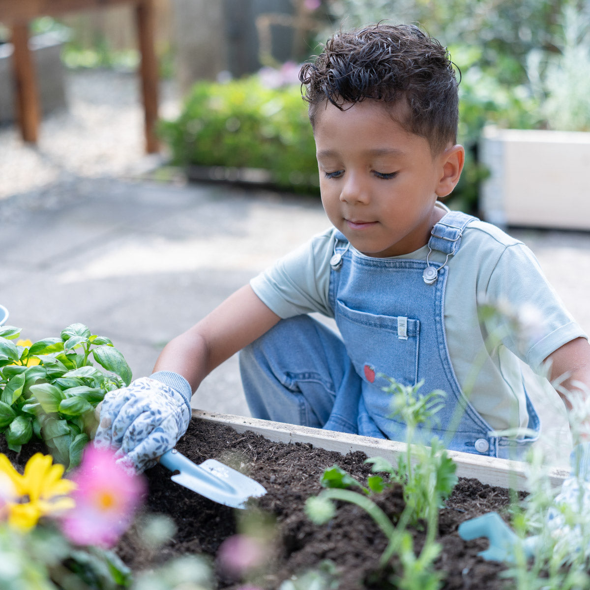 Little Dutch Gartenwerkzeuge blau Set Forest Friends
