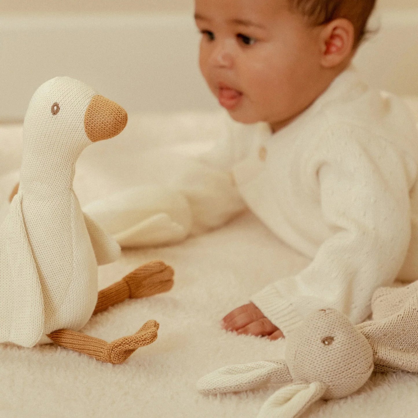 Little Dutch Geschenkset Strick Beige Newborn Naturals