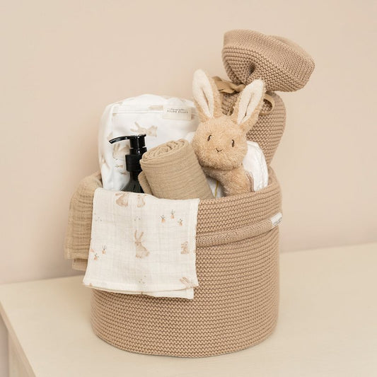 Little Dutch Pflegekörbchen Strick beige