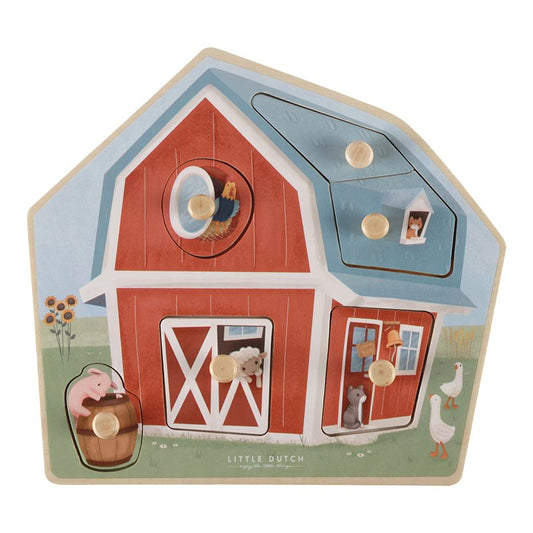 Little Dutch Farm Holzpuzzle Little Farm