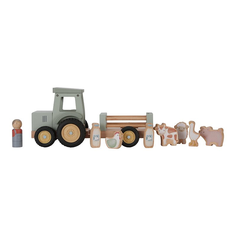 Little Dutch Traktor mit Anhänger Little Farm