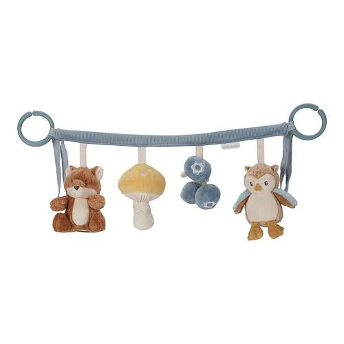 Little Dutch Kinderwagenkette blau Forest Friends Wagenspanner