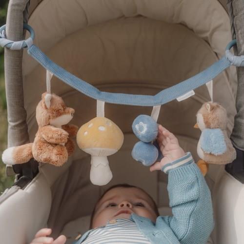 Little Dutch Kinderwagenkette blau Forest Friends Wagenspanner