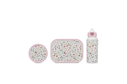 Little Dutch Lunchset Campus (Trinkflasche Pop-Up + Brotdose + Fruchtbox) Fairy Wonders Mepal