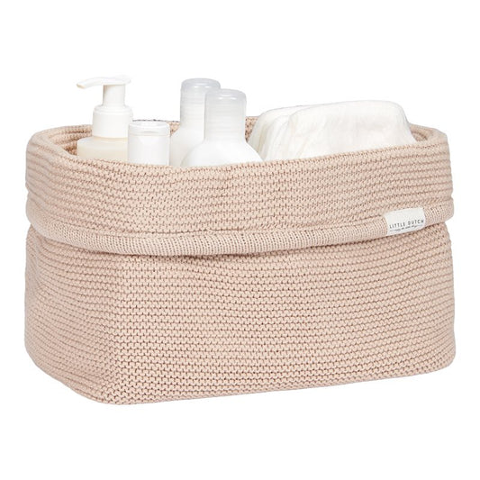 Little Dutch Pflegekörbchen Strick beige