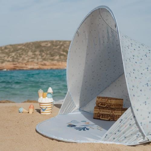 Little Dutch Pop-up Strandzelt Ocean Dreams Blue Strandmuschel blau
