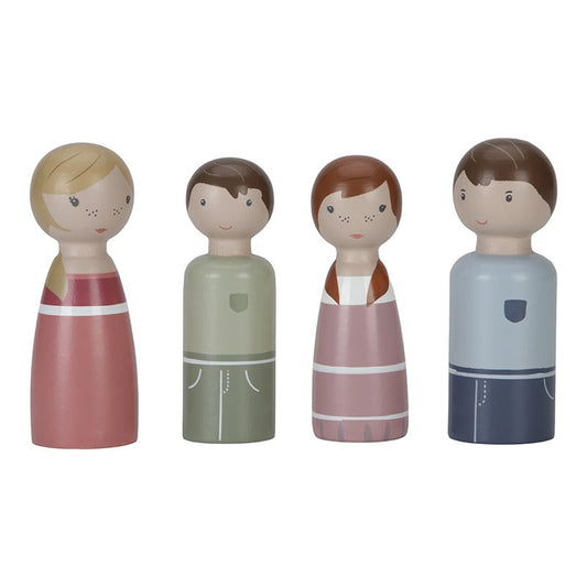 Little Dutch Puppenhaus Familie Rosa Erweiterungsset aus Holz
