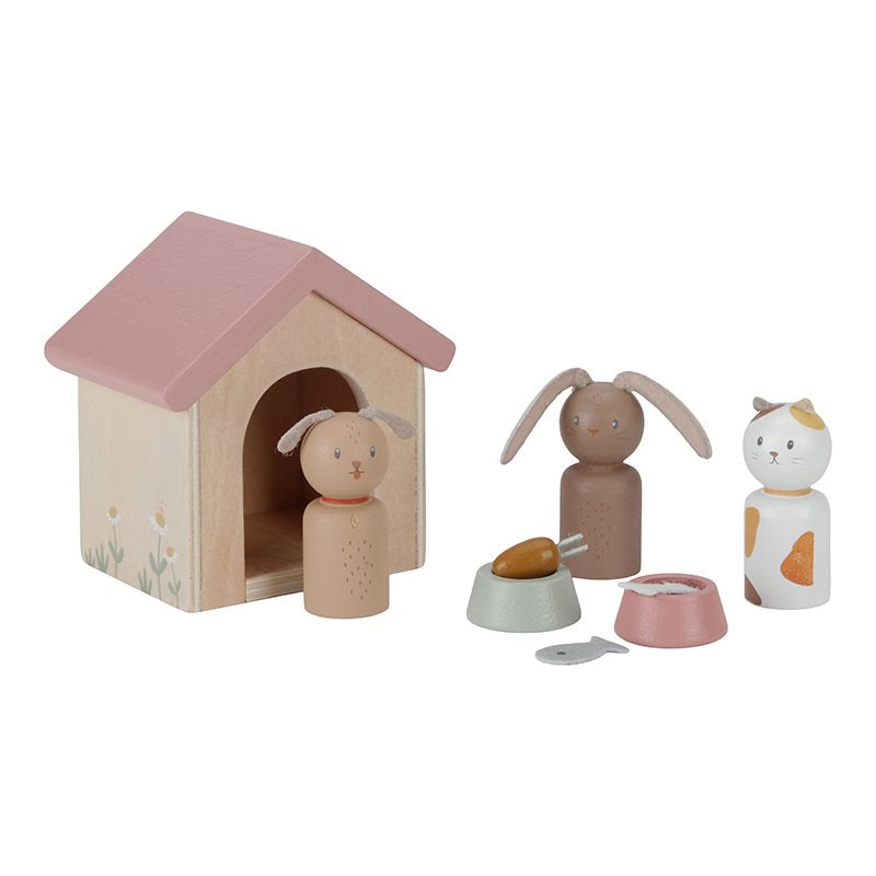 Little Dutch Puppenhaus Haustier Erweiterungsset aus Holz