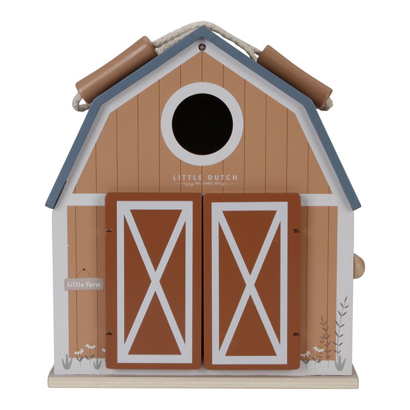 Little Dutch tragbares Bauernhaus Holz Puppenhaus Little Farm