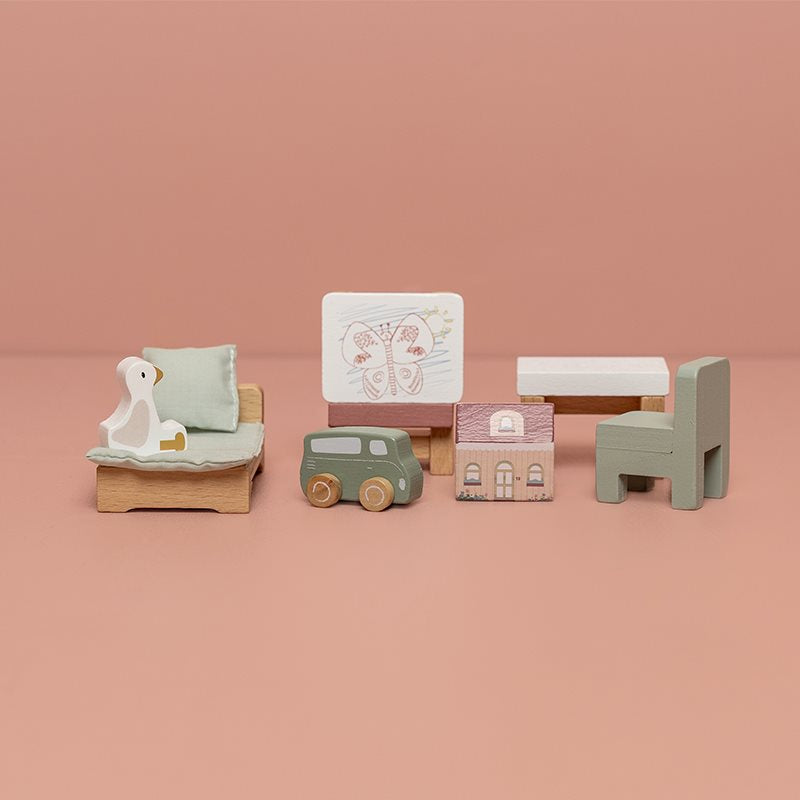 Little Dutch Puppenhaus Kinderzimmer Erweiterungsset aus Holz