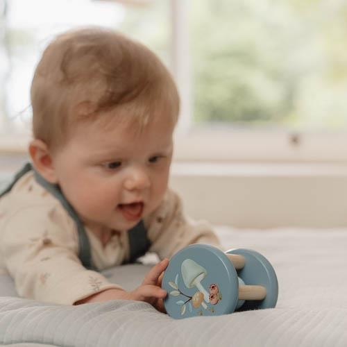 Little Dutch Rasselroller blau Holz