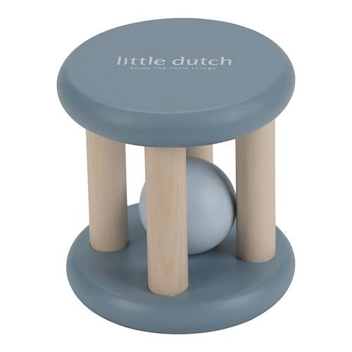 Little Dutch Rasselroller blau Holz