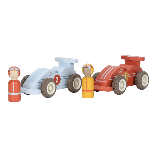 Little Dutch Rennwagen Set Rückziehauto FSC