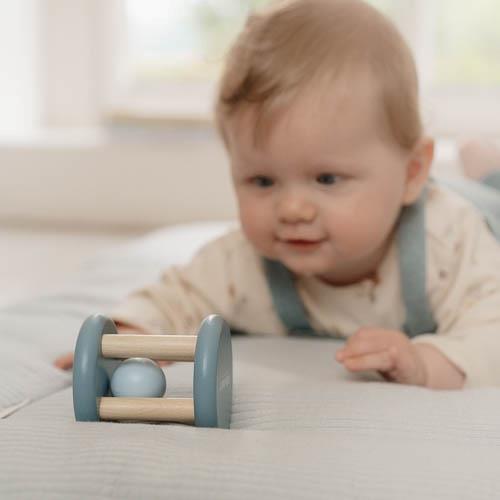 Little Dutch Rasselroller blau Holz