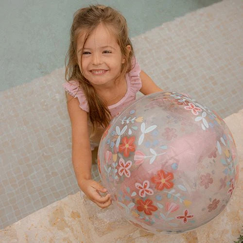 Little Dutch rosa 3D Strandball Blume Pink Flowers