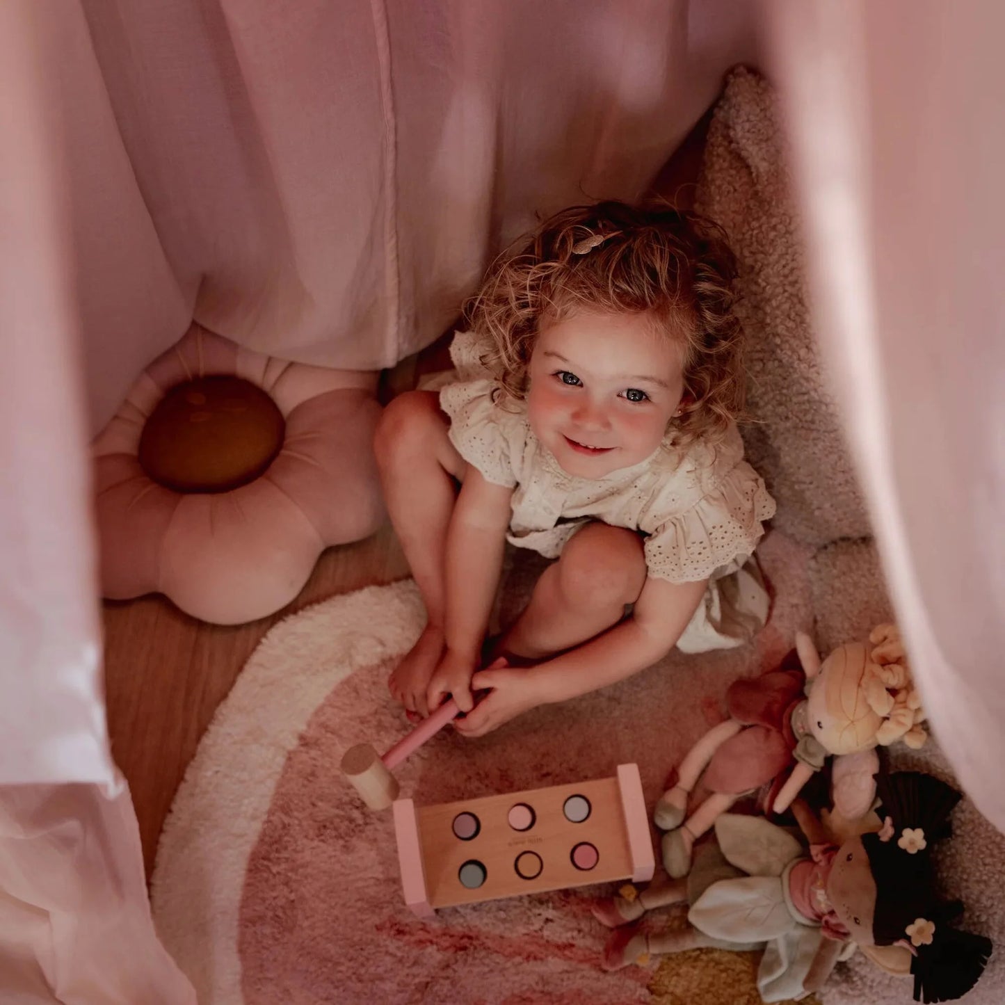 Little Dutch Kissen Blume Rosa Fairy Garden