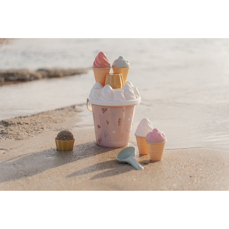 Little Dutch rosa Eimer Set Eiscreme