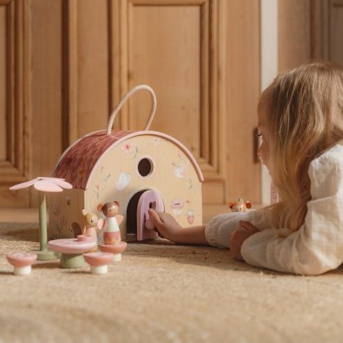Little Dutch rosa Feenhaus Holz Fairy Garden