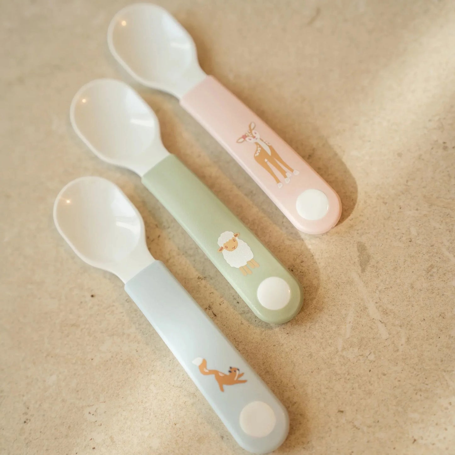 Little Dutch rosa Fütterlöffel Set Mepal Mio Fairy Garden Babylöffel