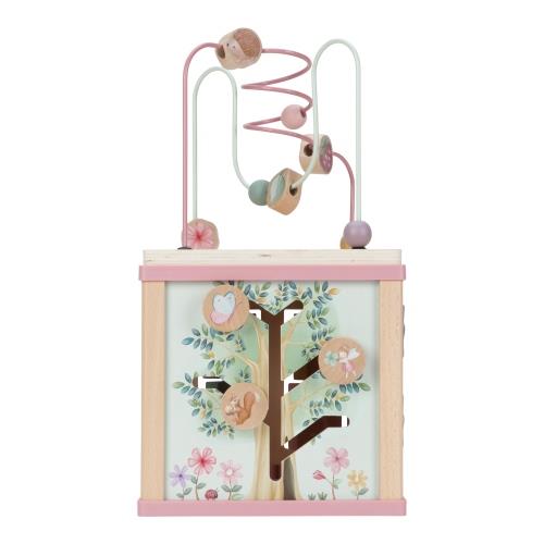 Little Dutch rosa Holz Aktivitäten Motorik Würfel Fairy Garden