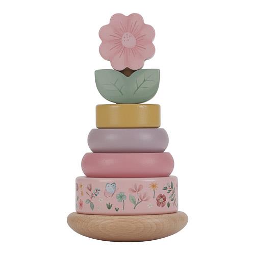 Little Dutch Stapelturm mit Ringen rosa Fairy Garden