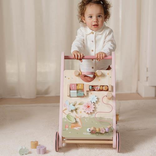 Little Dutch rosa Laufwagen Multi Activity rosa Holz Fairy Garden