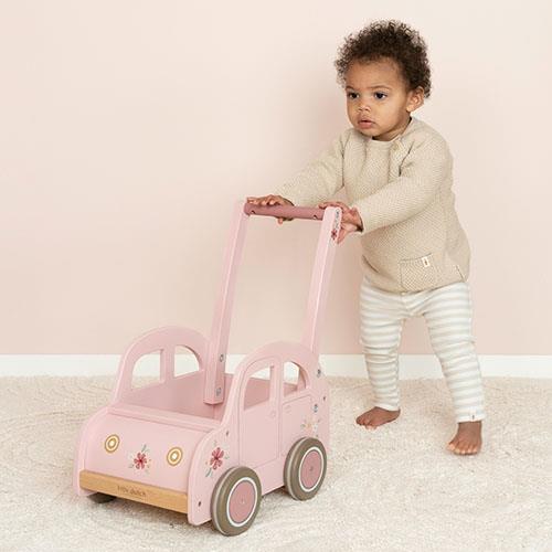 Little Dutch rosa Laufwagen Holz Fairy Garden