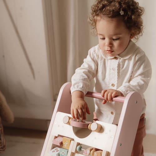Little Dutch rosa Laufwagen Multi Activity rosa Holz Fairy Garden