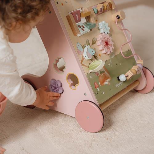 Little Dutch rosa Laufwagen Multi Activity rosa Holz Fairy Garden