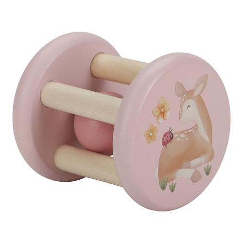 Little Dutch rosa Rasselroller Holz