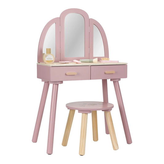 Little Dutch rosa Schminktisch Holz der Frisiertisch