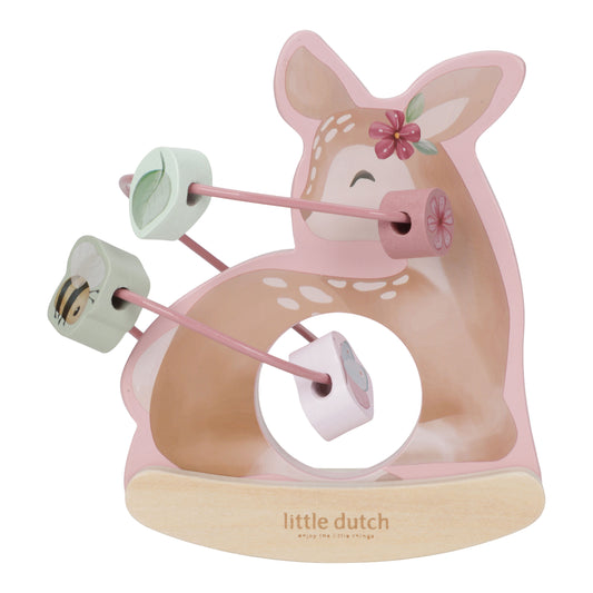 Little Dutch Holz Schaukeltier Reh rosa Spirale Fairy Garden