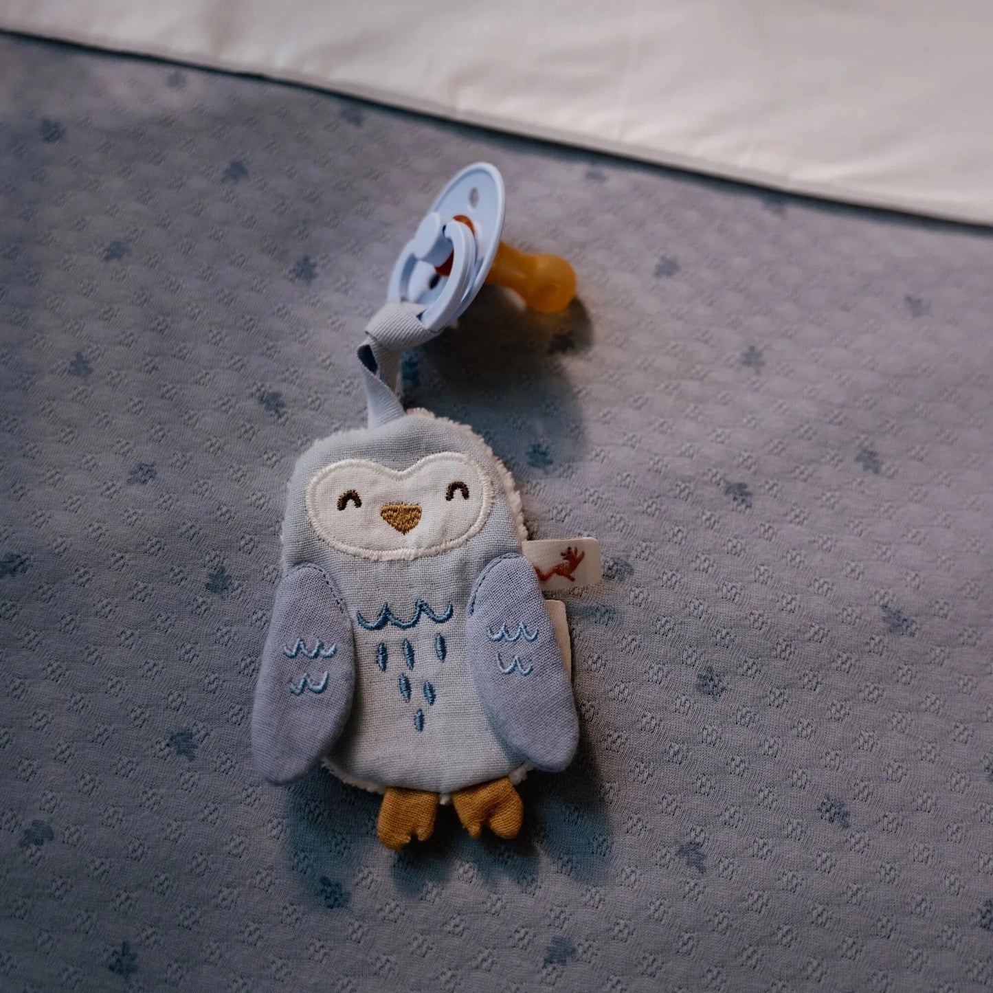Little Dutch Schnullertuch Eule blau Forest Friends Bio Musselin